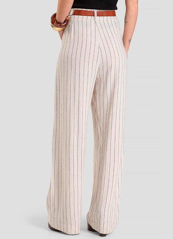 Dianna - Calça Pantalona Feminina Bege 2