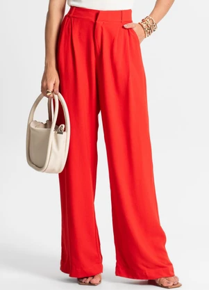 Endless - Calça Pantalona Feminina Laranja - ENDLESS