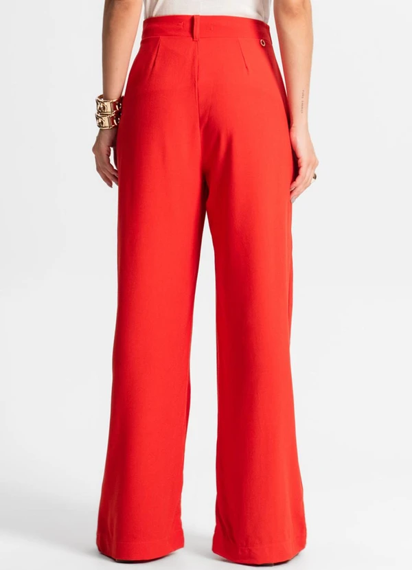 Endless - Calça Pantalona Feminina Laranja 2