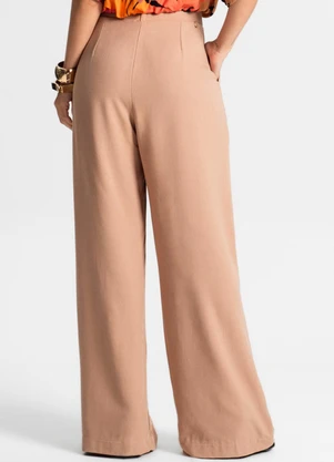 Endless - Calça Pantalona Feminina Marrom - ENDLESS