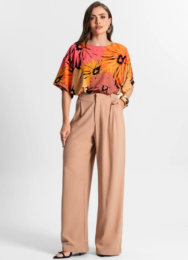 Endless - Calça Pantalona Feminina Marrom 3