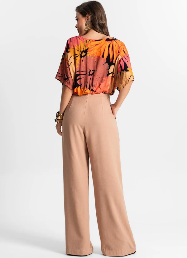 Endless - Calça Pantalona Feminina Marrom 4