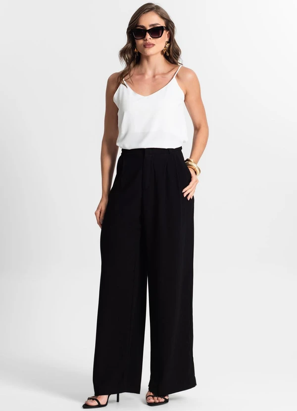 Endless - Calça Pantalona Feminina Preto 3