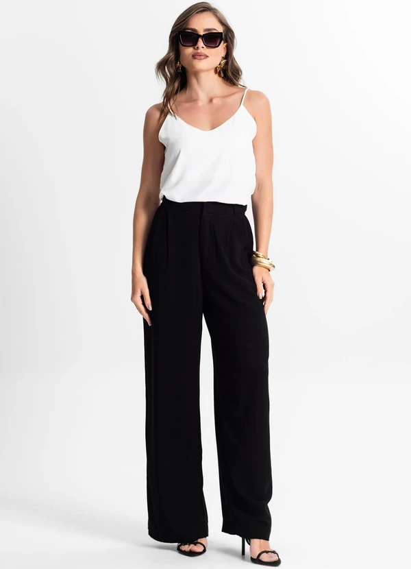 Endless - Calça Pantalona Feminina Preto 5