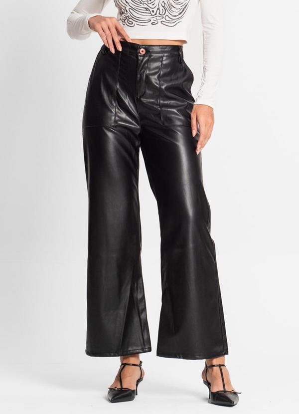 Endless - Calça Pantalona Feminina Preto