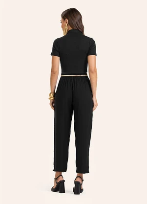 Endless - Calça Pantalona Feminina Preto - ENDLESS