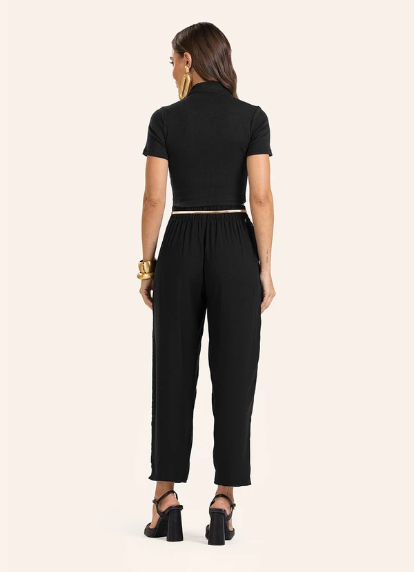 Endless - Calça Pantalona Feminina Preto 2