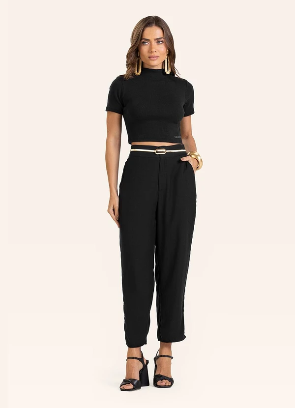 Endless - Calça Pantalona Feminina Preto 3