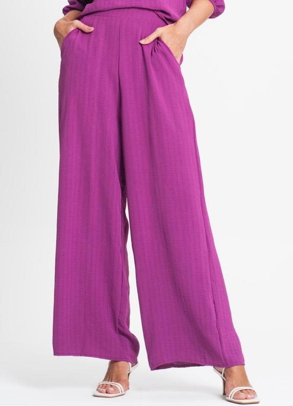 Rovitex - Calça Pantalona Feminina Roxo