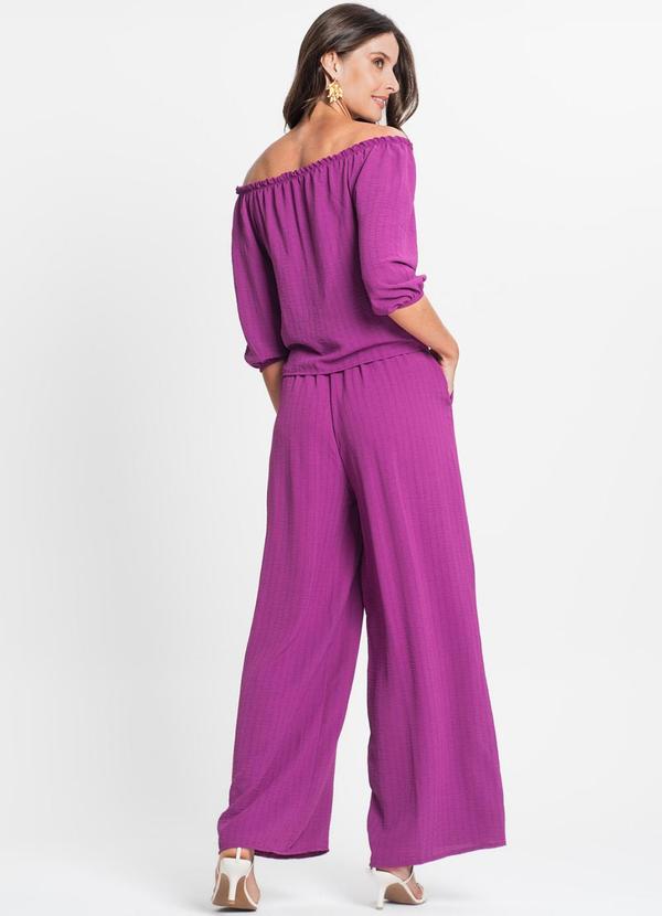 Rovitex - Calça Pantalona Feminina Roxo 4