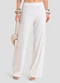Dianna - Calça Pantalona Feminina Texturizada Fluída Bege - variação: Bege