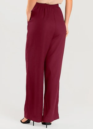 Dianna - Calça Pantalona Feminina Vermelho - DIANNA