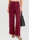 Dianna - Calça Pantalona Feminina Preto - variação: Vermelho