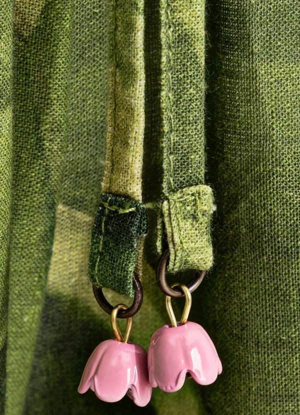 Farm - Calça Pantalona Flor de Bananeira Verde 8