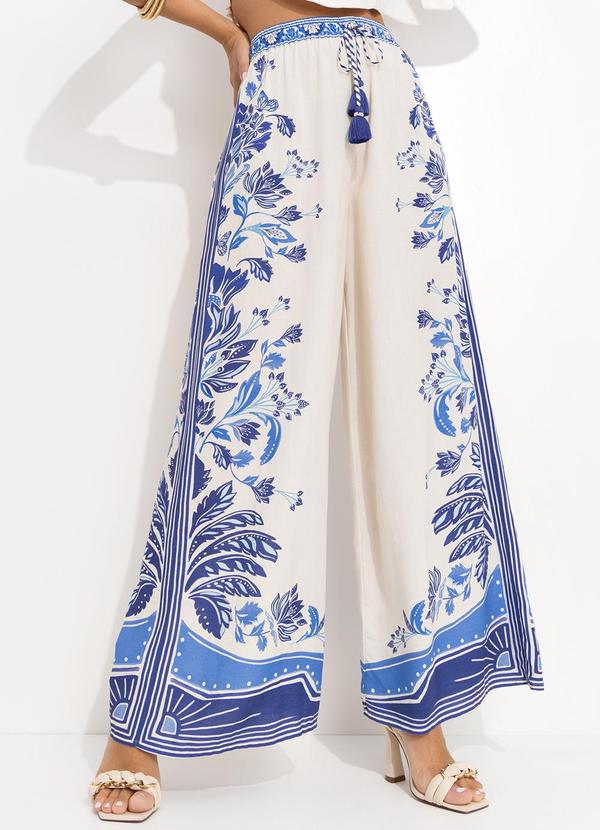 Farm - Calca Pantalona Off White