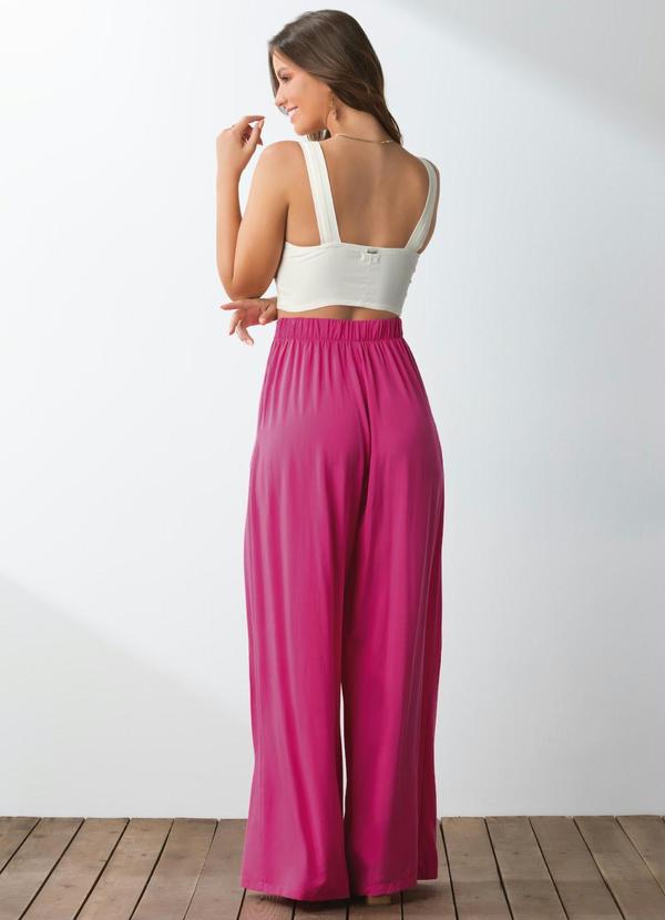 Outlet - Calça Pantalona Pink com Bolsos 7