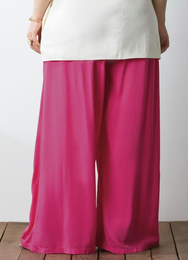 Outlet - Calça Pantalona Pink com Bolsos 3