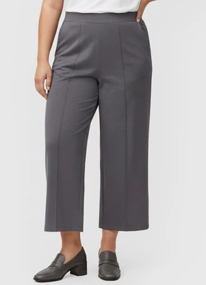 Rovitex - Calça Pantalona Plus Size Renaluci Cinza - ROVITEX