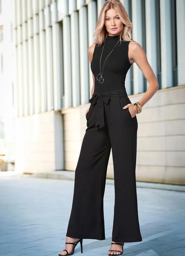 bonprix - Calça Pantalona Preta 5