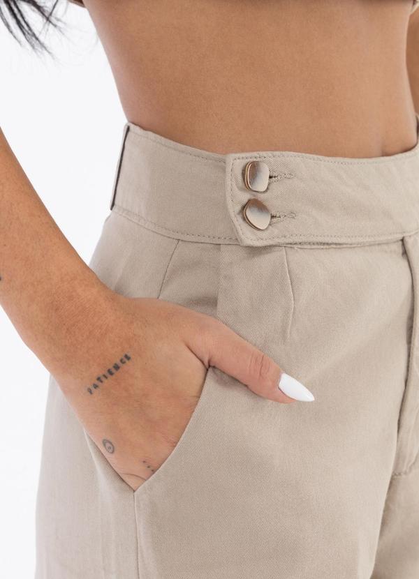 La Tay - Calça Pantalona Sarja Bege 5