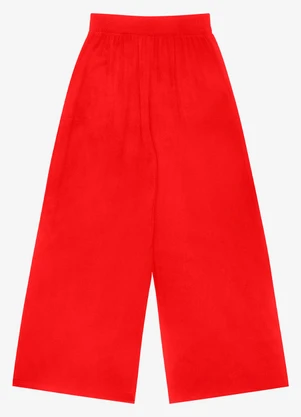 Rovitex - Calça Pantalona Visco Maquinetada Laranja - ROVITEX