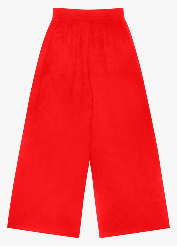 Rovitex - Calça Pantalona Visco Maquinetada Laranja