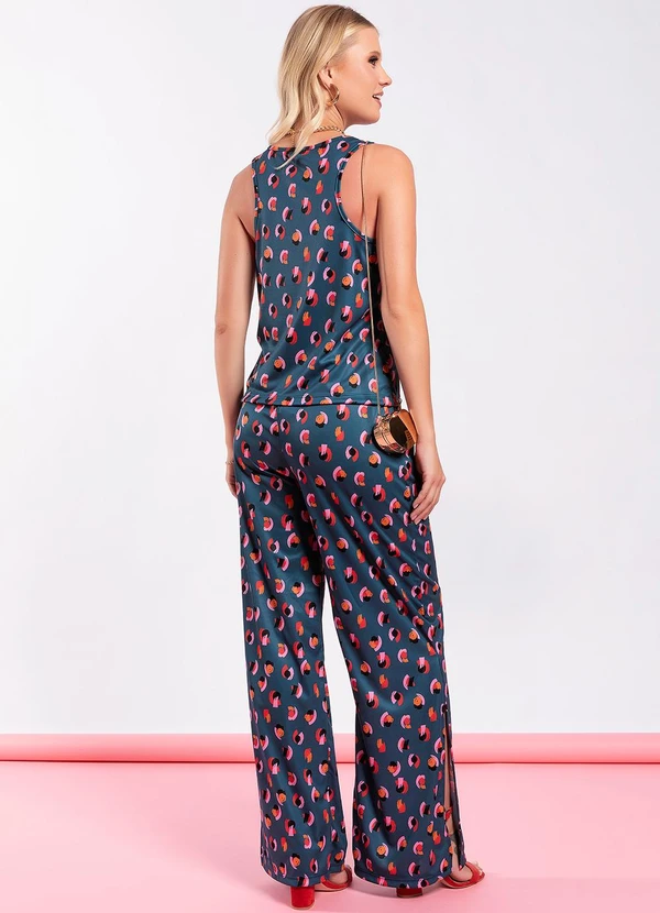 Moda Pop - Calça Pinceladas em Jersey Acetinado 5