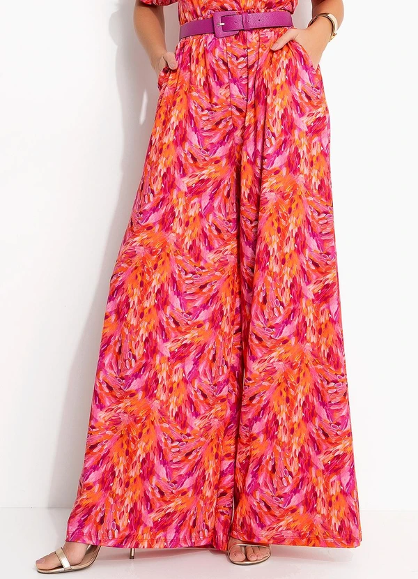 Quintess - Calça Pinceladas em Malha Fria