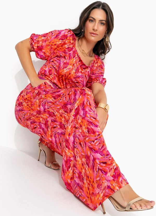 Quintess - Calça Pinceladas em Malha Fria