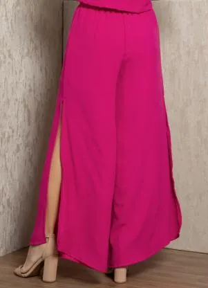 Quintess - Calça Pink com Fendas e Bolsos - QUINTESS