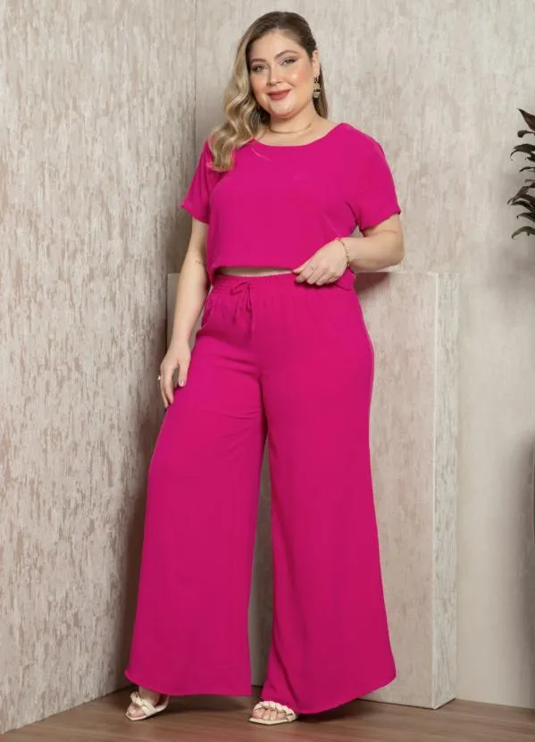 Quintess - Calça Pink com Fendas e Bolsos 8