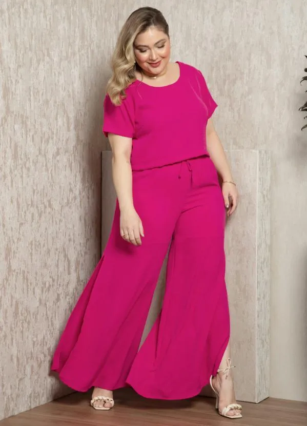 Quintess - Calça Pink com Fendas e Bolsos 9