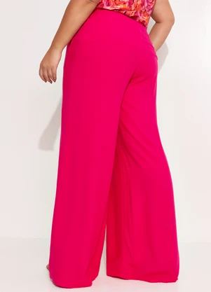 Quintess - Calça Pink em Viscose Plana Sarjada - QUINTESS