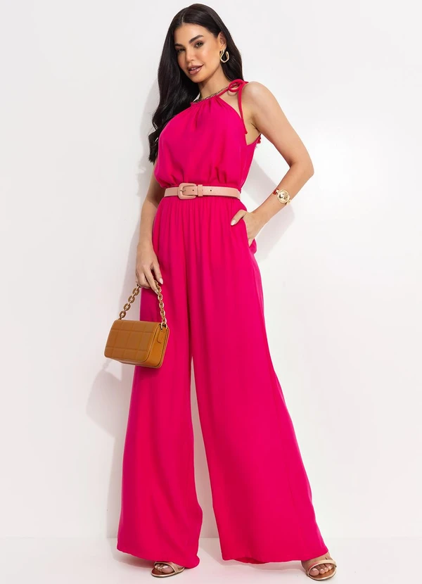 Quintess - Calça Pink em Viscose Plana Sarjada 3