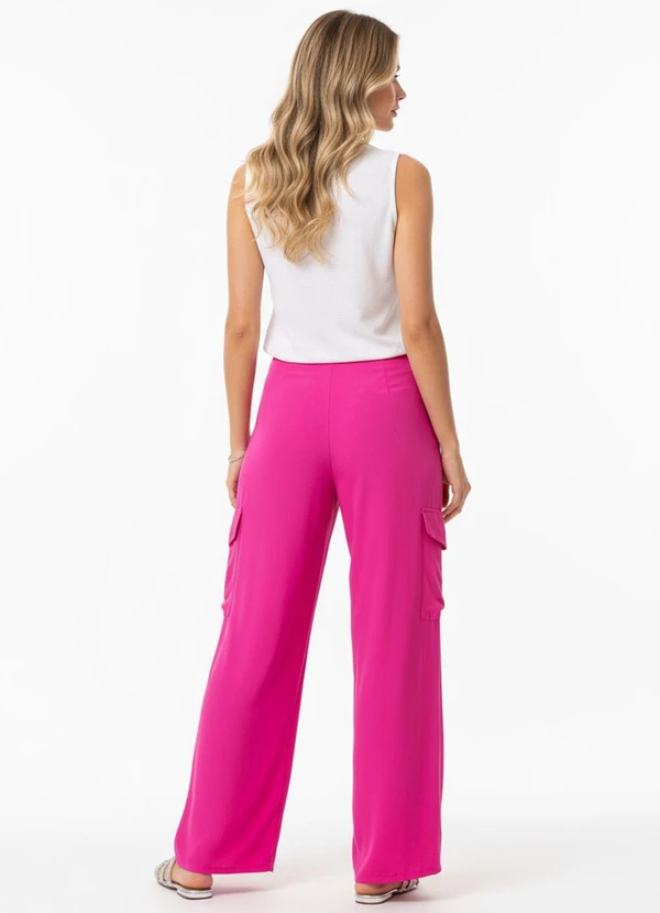 Quintess - Calça Pink em Viscose Plana 2