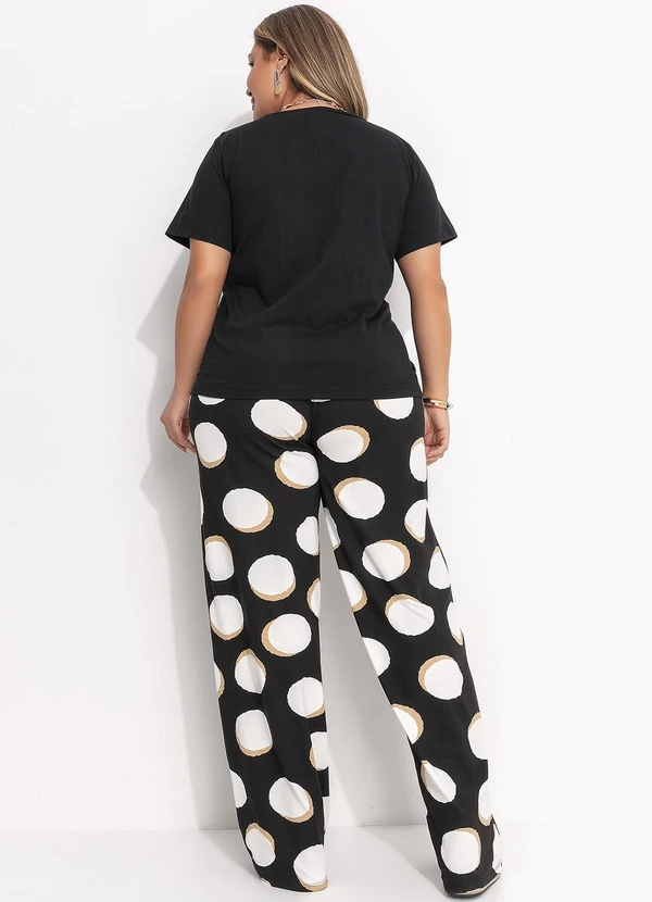 Quintess - Calça Poá Irregular em Malha de Viscose 11