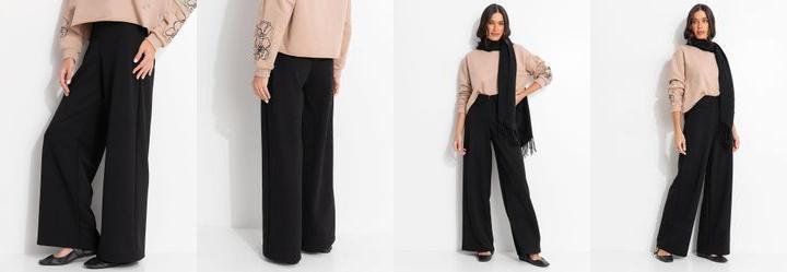 Cal�a Preta em Malha Crepe