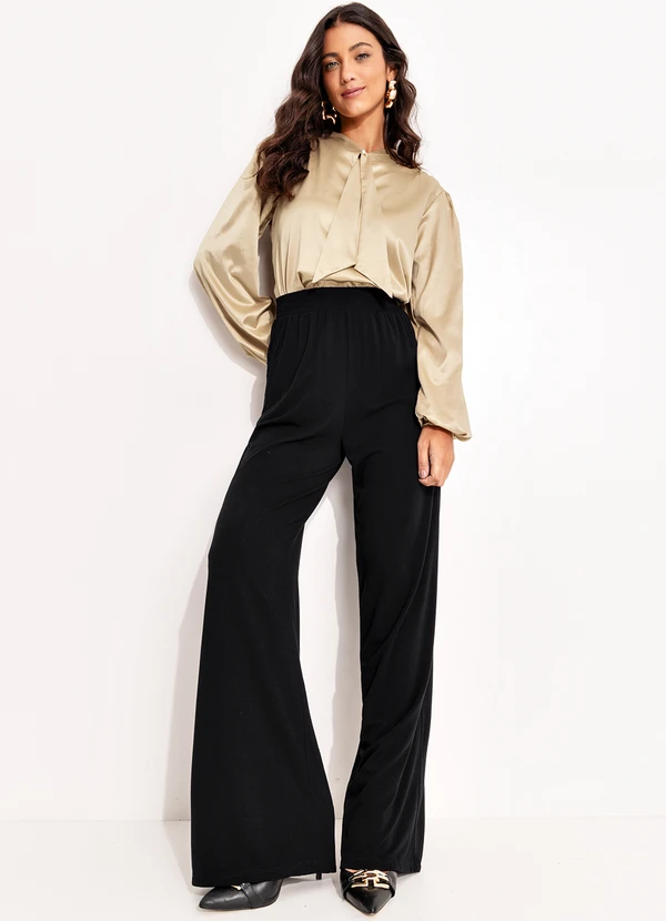 Quintess - Calça Preto em Malha Crepe 3