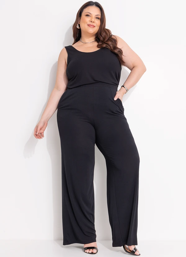 Quintess - Calça Preto em Malha Crepe 8