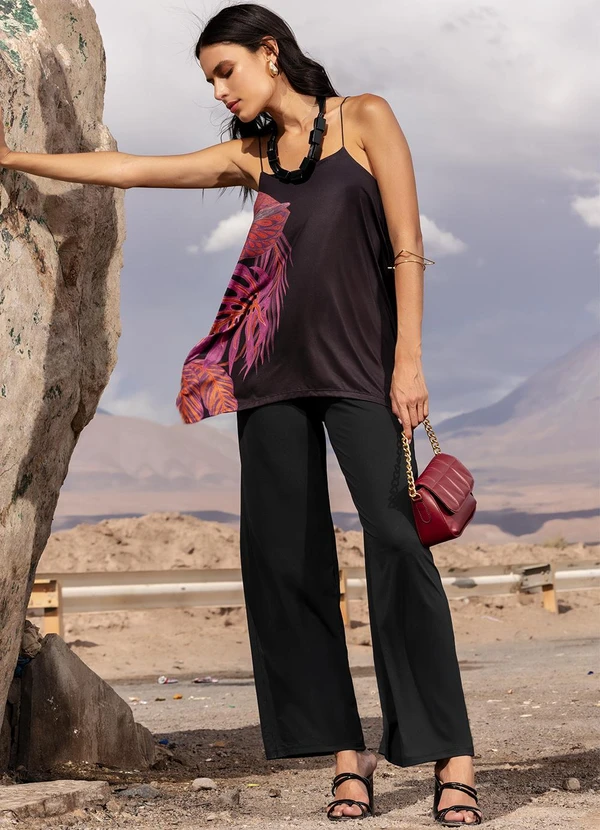 Quintess - Calça Preto em Malha Fria 3