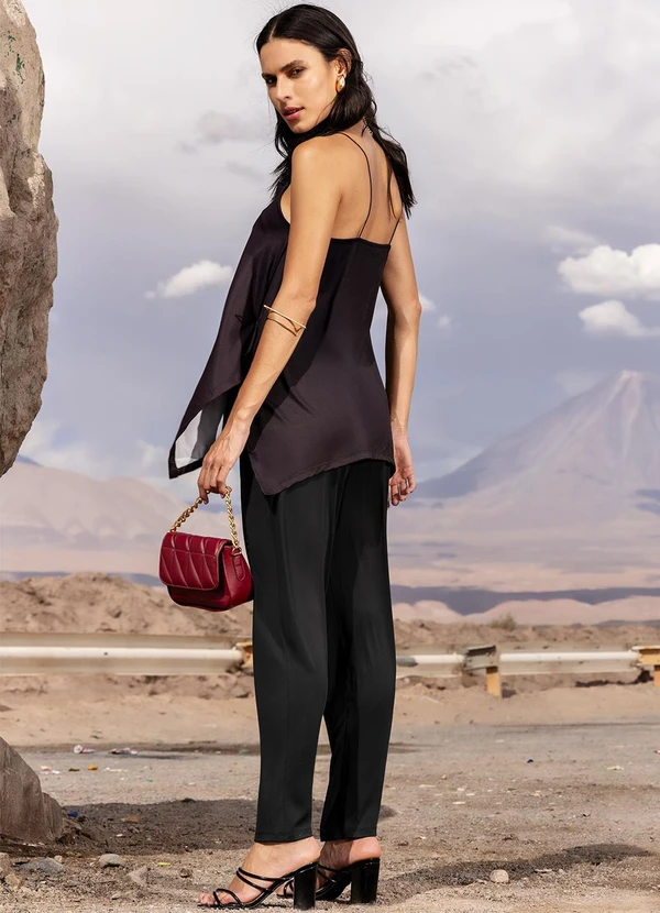 Quintess - Calça Preto em Malha Fria 5