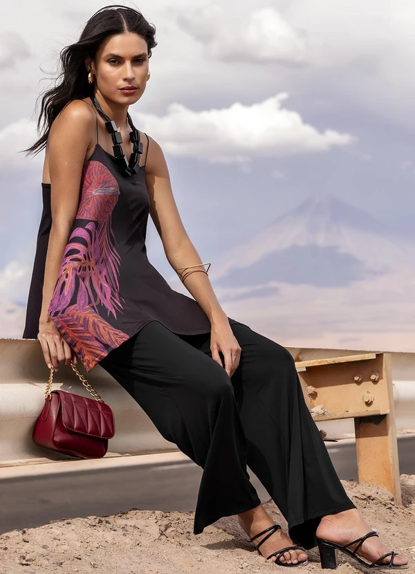 Quintess - Calça Preto em Malha Fria 9