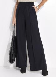 Cala Preto em Malha Texturizada de Viscose