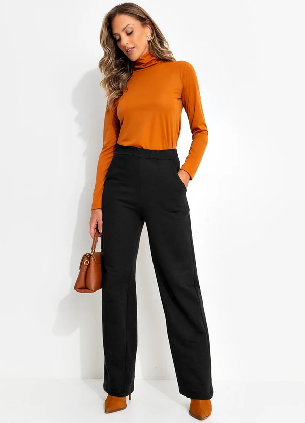 Moda Pop - Calça Preto em Moletom 8