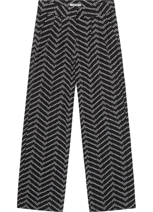 Malwee - Calça Preto Reta Chevron - MALWEE