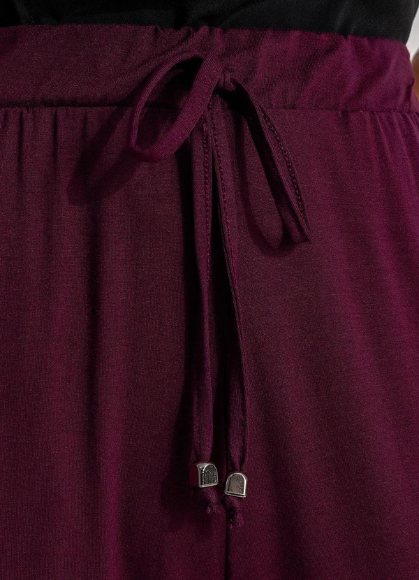 Quintess - Calça Vinho em Malha de Viscose
