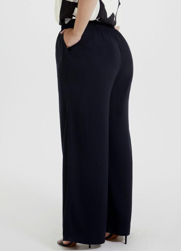 Lunender Mais Mulher - Calca Tecido Rayon Twill Preto 2