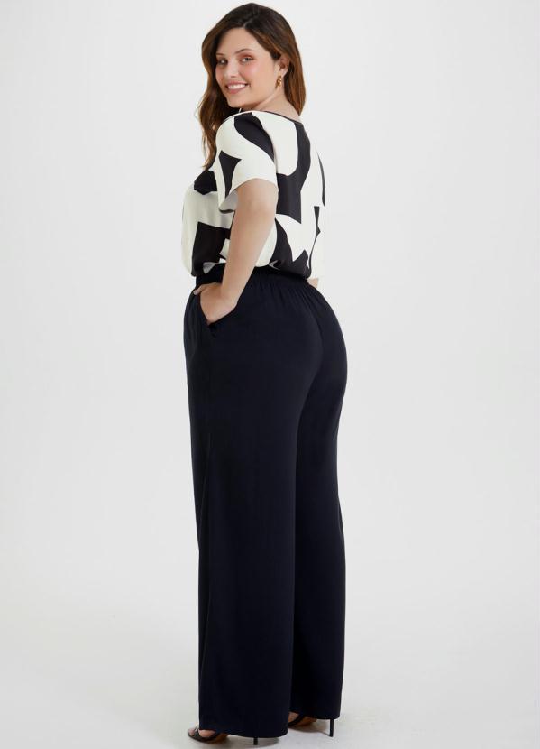 Lunender Mais Mulher - Calca Tecido Rayon Twill Preto 4