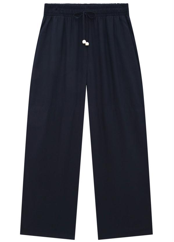 Lunender Mais Mulher - Calca Tecido Rayon Twill Preto 6