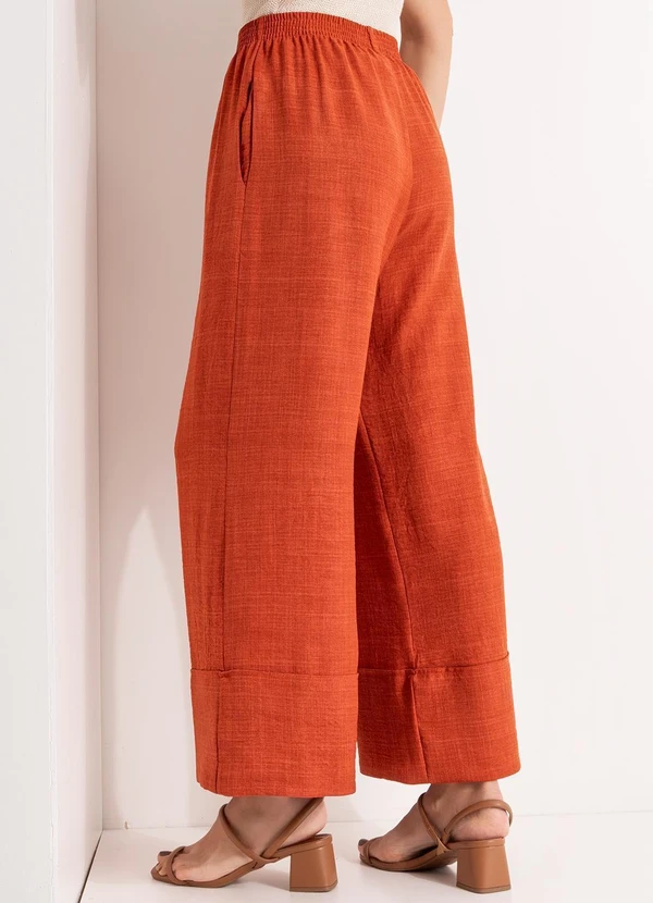 Quintess - Calça Telha em Tecido Texturizado 2